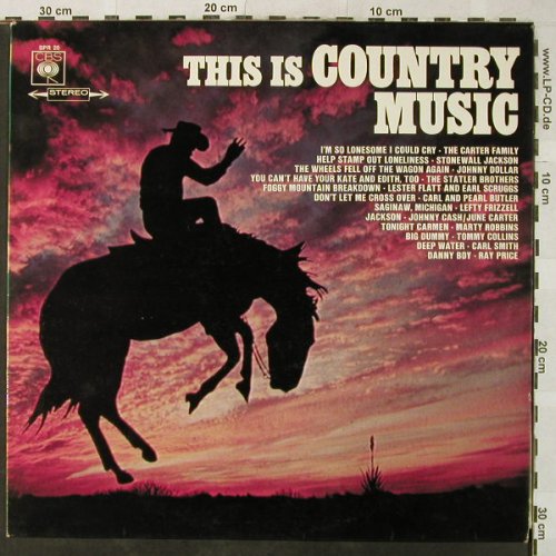 V.A.This Is Country Music: Cash/Carter...Johnny Dollar, CBS(SPR 20), D, 1967 - LP - H5333 - 4,00 Euro