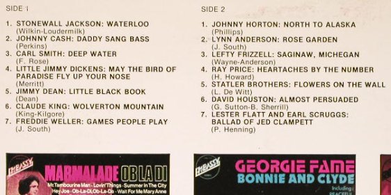 V.A.Top Country - Sing-A-Long: Stonewall Jackson...Lester Flatt&.., Embassy(EMB 31 083), NL, m-/VG+, 1975 - LP - H5348 - 4,00 Euro