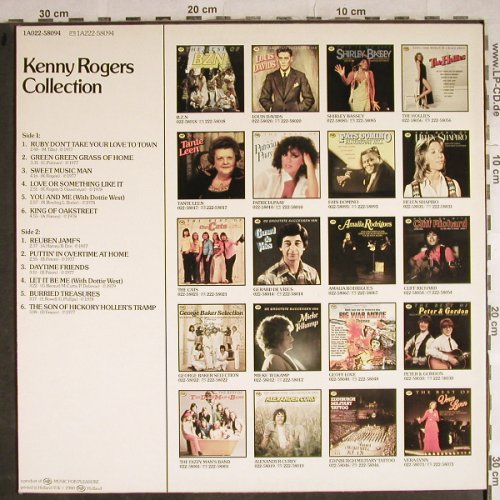 Rogers,Kenny: Collection, MFP(1A022-58094), NL, 1980 - LP - H8675 - 4,00 Euro