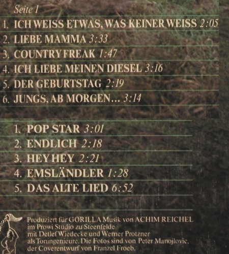 Emsland Hillbillies: Endlich, Foc, Nature (60.049), D, 1977 Typ: LP Best.-Nr.: V1990 Preis: 7,50 Euro
