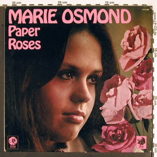 Osmond,Marie: Paper Roses, MGM (2315 262), D, 1973 Typ: LP Best.-Nr.: V2082 Preis: 7,50 Euro