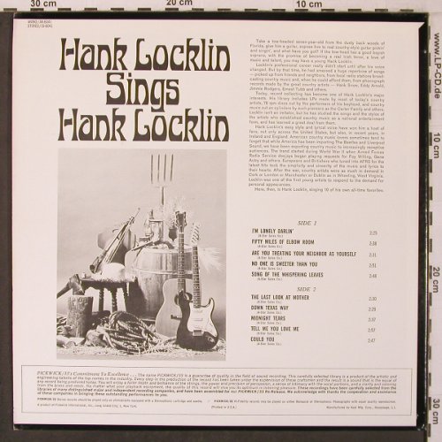Locklin,Hank: Hank Locklin Sings (Hawaii), Hilltop (JM-6041), US, 1967 Typ: LP Best.-Nr.: V3932 Preis: 12,50 Euro