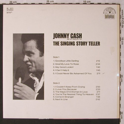 Cash,Johnny and the Tennessee Two: The Singing Story Teller'69, Bellaphon(BI 1571), D,  - LP - X2917 - 9,00 Euro