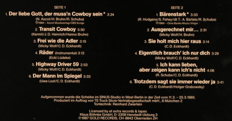 Western Union: Der liebe Gott, der muß Cowboy sein, Gold Rec.(11 281), D, 1987 - LP - X3814 - 6,00 Euro