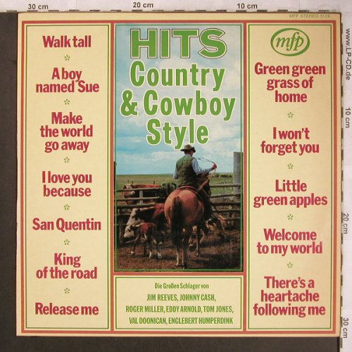 V.A.Hits Country & Western Style: I won't forget you..(Cover Version), MFP/EMI(MFP 5129), D,  - LP - X4532 - 5,50 Euro