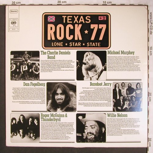 V.A.Texas Rock 77: Charlie Daniels Band..Dan Fogelberg, CBS,MusterStoc(TR 77), NL,m-/vg+, 1977 - LP - X4585 - 4,00 Euro
