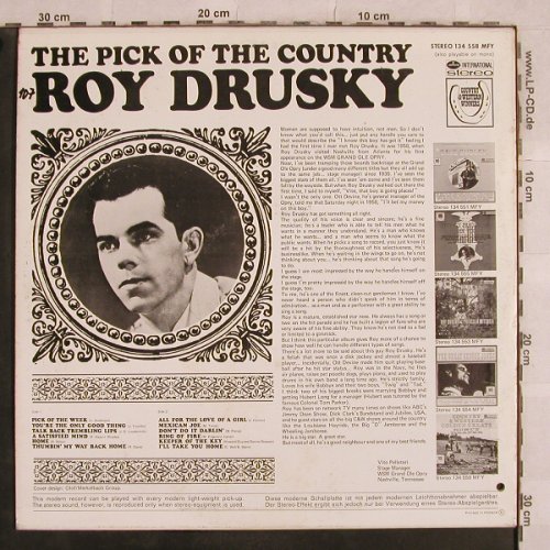 Drusky,Roy: The Pick Of The Country, Mercury(134 558 MFY), NL,co,  - LP - X559 - 5,50 Euro