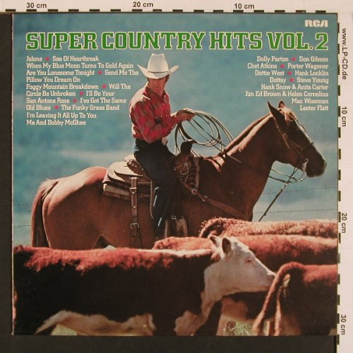 V.A.Super Country Hits Vol.2: Dolly Parton..Chet Atkins, 12 Tr., RCA(CL 42845), D, 1979 - LP - X8654 - 5,00 Euro