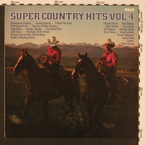 V.A.Super Country Hits Vol.4: Charlie Pride... Lester Flatt, 12Tr, RCA(CL 42847), D, 1979 - LP - X8655 - 5,00 Euro