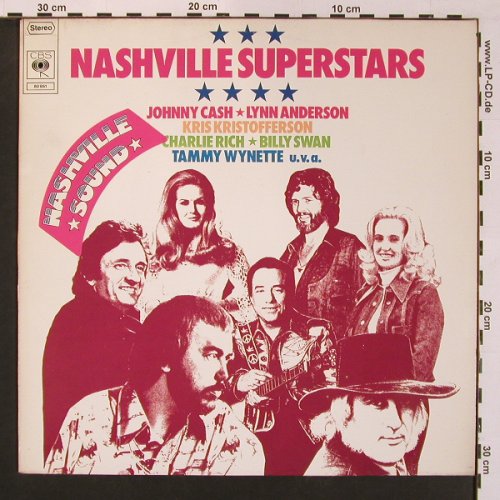 V.A.Nashville Superstars: Johnny Cash... Earl Scruggs Rev., CBS(CBS 80 951), NL, 20Tr., 1975 - LP - X8724 - 5,00 Euro