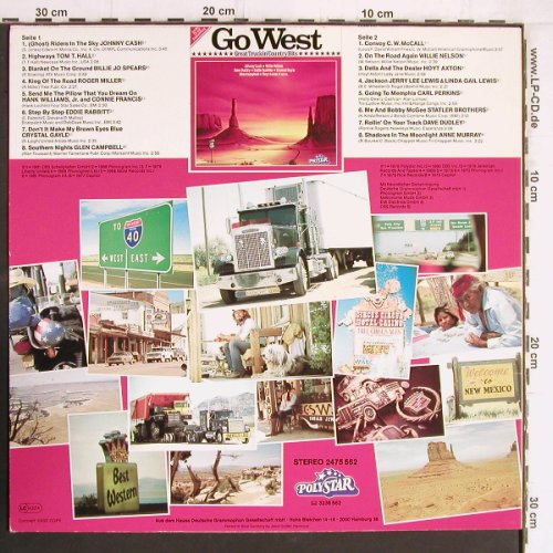 V.A.Go West: Great Truckin'Country Hits, Polystar(2475 562), D,  - LP - Y5241 - 5,00 Euro