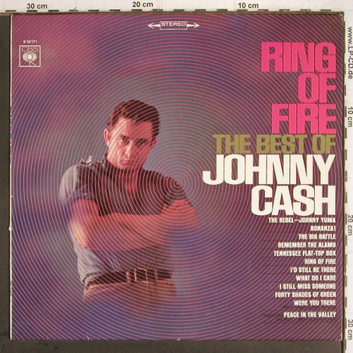 Cash,Johnny:&nbsp;Ring Of Fire - The Best Of, CBS (S 62171), D, 1969 Typ:&nbsp;LP Best.-Nr.:&nbsp;Y9676 Preis:&nbsp; 12,50 Euro