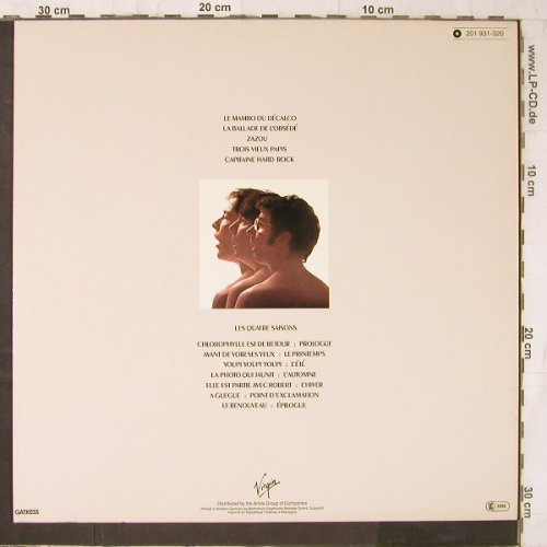 Gotainer,Richard: Chants Zazous, Virgin(201 931-320), D, 1982 - LP - E6529 - 12,50 Euro