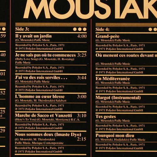 Moustaki,Georges: The Story Of '71,Foc, Ri, Polydor(2664 390), D,  - 2LP - E8266 - 7,50 Euro