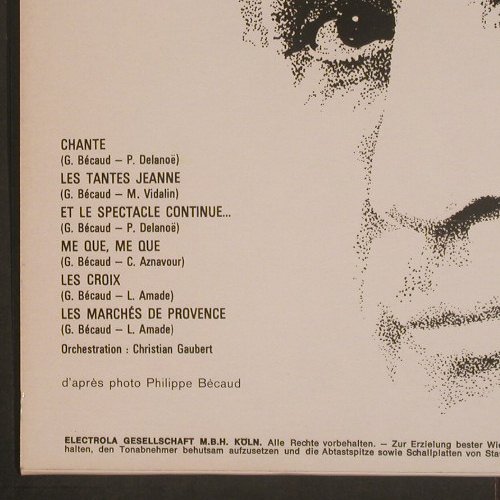 Becaud,Gilbert: Olympia 1972, EMI Columbia(C 062-11 891), D, 1972 - LP - F6154 - 7,50 Euro
