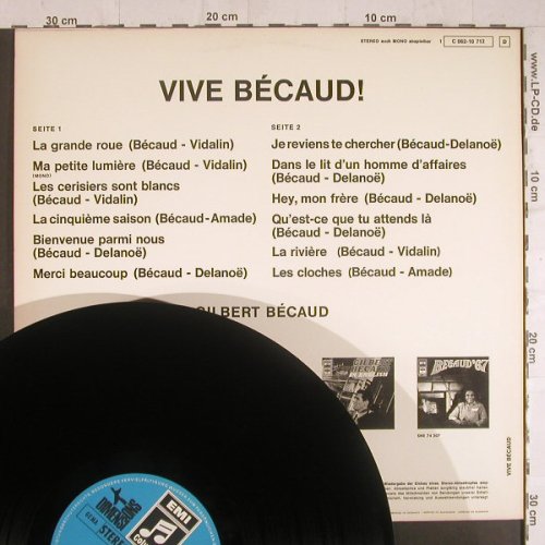 Becaud,Gilbert: Vive Becaud!, EMI Columbia(Dimension)(C 062-10 712), D,  - LP - F6155 - 7,50 Euro