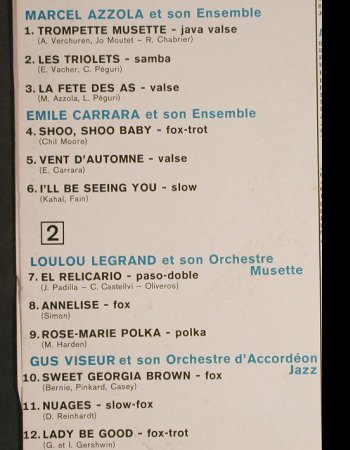 V.A.Grande Parade du Bal Musette: Vol.2-Marcel Azzola,Carrara,Viseur., Trianon(C 046-15846), F,  - LP - H128 - 7,50 Euro
