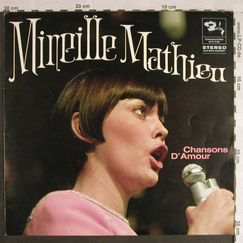 Mathieu,Mireille: Chansons D'Amour, vg+/m-, Barclay Clubpressung(77 263), D,  - LP - H1429 - 5,00 Euro