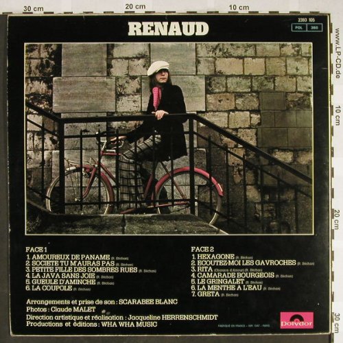 Renaud: Same, vg+/vg+, Polydor(2393 105), F, 1979 - LP - H1953 - 4,00 Euro