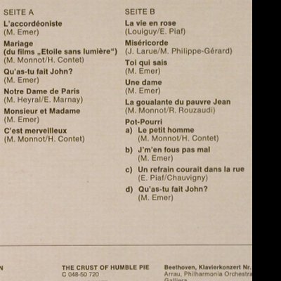Piaf,Edith: Same'57, Ri, vg+/m-, Emidisc(C 048-50 750), D,  - LP - H3276 - 4,00 Euro