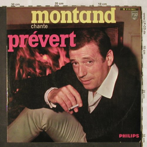 Montand,Yves: chante Jacques Prevert, vg+/m-, Philips(P 77.740 L), F,  - LP - H3334 - 5,00 Euro