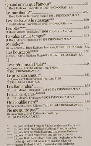 Brel,Jacques: Edition La Chanson Vol.II, Philips(9198 361), D,  - LP - H3406 - 5,00 Euro