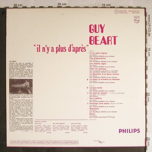 Guy Beart: il n'y a plus d'apres, woc,stoc, Philips(6511 051), F,  - LP - H9031 - 7,50 Euro
