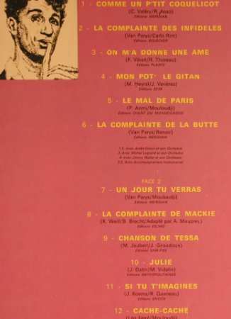 Mouloudji: Les grandes chansons de, Foc, Philips(6620 017), F,  - 2LP - H9087 - 12,50 Euro