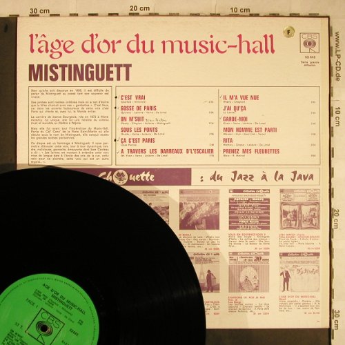 Mistinguett: l'age d'or du music-hall, woc, CBS(CBS 52 448), F,  - LP - H9378 - 9,00 Euro