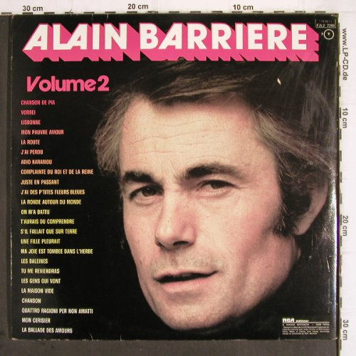 Barriere,Alain: Vol.2, Foc, RCA International(FJL2 7206), F, 1976 - 2LP - V355 - 7,50 Euro