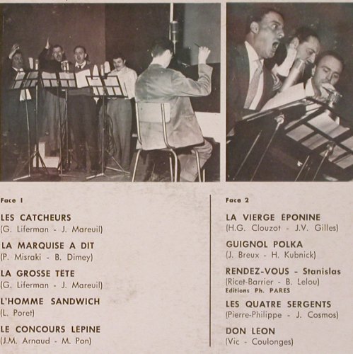 Les Freres Jacques:&nbsp;Same (No.8), Booklet, Philips (B 76.527 R), F, Mono, 1961 Typ:&nbsp;10" Best.-Nr.:&nbsp;V384 Preis:&nbsp; 7,50 Euro