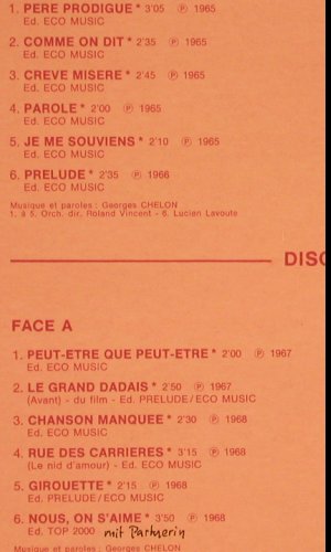 Chelon,Georges: Same - Pere Prodique..., Foc, Pathe/EMI(2C 156-72584/5), F, Ri, 1982 - 2LP - V474 - 7,50 Euro