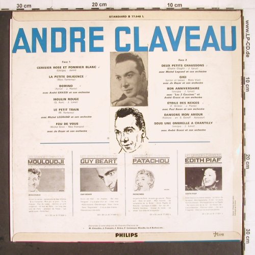 Claveau,Andre: Les Grandes Chansons, m-/vg+, Philips(B 77.948), F, stoc, 1966 - LP - V535 - 7,50 Euro