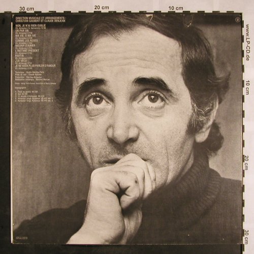 Aznavour,Charles: Non,Je N'ai Rien Oublie, m-/vg+, Barclay(80.422 U), F,  - LP - X1083 - 5,50 Euro