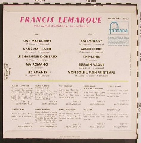 Lemarque,Francis: Same, avec Michel Legrand et son O., Fontana(660.258 MR), F,  - 10inch - X1169 - 12,50 Euro