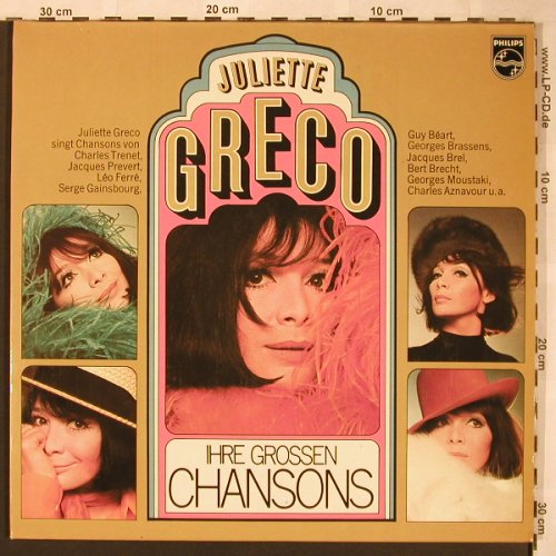 Greco,Juliette: Ihre grossen Chansons, Foc, Philips(6620 035), D,  - 2LP - X1657 - 14,00 Euro