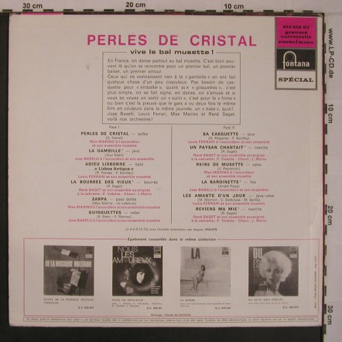 V.A.Perles de Cristal: Vive Le Bal Musette, Fontana Special(826.508 QY), F,  - LP - X6972 - 7,50 Euro