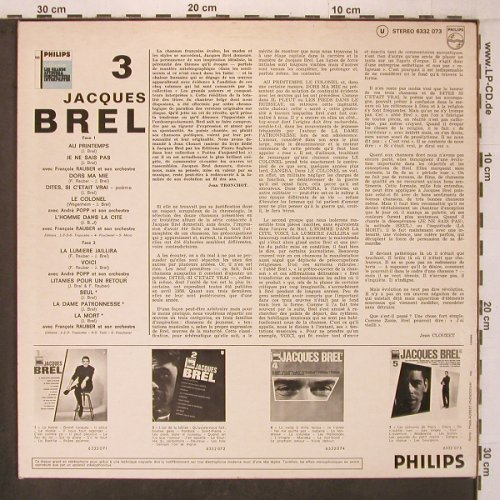 Brel,Jacques: No.3, Philips(6332 073), F,  - LP - X7248 - 7,50 Euro