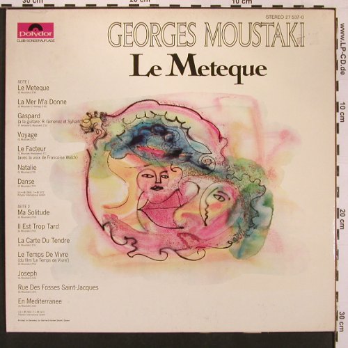 Moustaki,Georges: Le Meteque, Polydor Club Sonderaufl.(27 537-0), D,  - LP - X8981 - 7,50 Euro