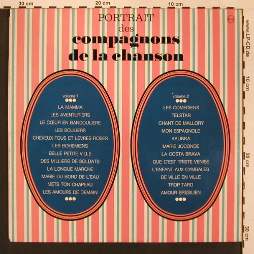 Compagnons de la Chanson: Portrait des, Foc, Polydor(2655 002 G.U.), F,  - 2LP - X9069 - 7,50 Euro
