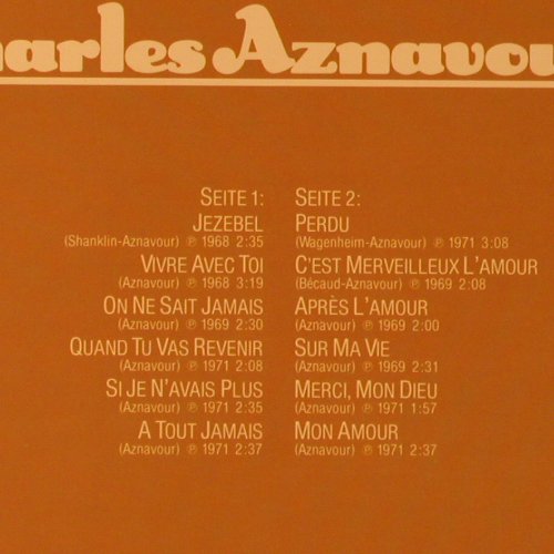 Aznavour,Charles: Profile, Telefunken(6.24020 AL), D, 1977 - LP - X9138 - 7,50 Euro
