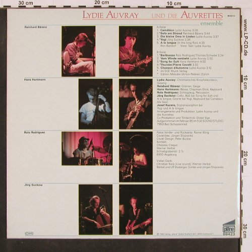 Auvray,Lydie & Auvrettes: Ensemble, Pläne(88 423 G), D, 1985 - LP - Y1266 - 6,00 Euro