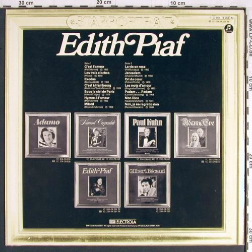 Piaf,Edith: Starportrait, Columbia(C 054-14 264), D, Mono,  - LP - Y3556 - 7,50 Euro