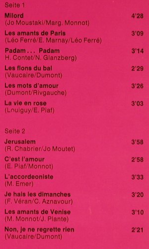 Piaf,Edith: Ihre Grossen Erfolge, Mono, MFP(1M 048-12 923), D, Ri,  - LP - Y4551 - 5,00 Euro