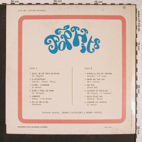 Cavallero,Mario et Bobby Powell: Hit Parade Pop Hits, vg+/m-, Pop Hits(30 PH 1802), F,  - LP - Y469 - 5,00 Euro