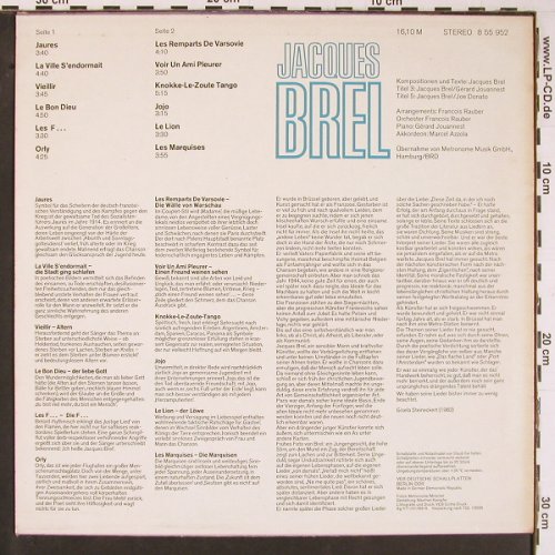 Brel,Jacques: Same, Amiga(8 55 952), DDR, 1983 - LP - Y622 - 6,00 Euro