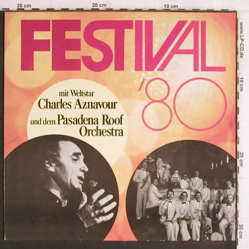 Aznavour,Charles/Pasaena Roof Orch.: Festival'80 "Herrenhäuser", Metronome Sonderauflage(0902.015), D,  - LP - Y6309 - 5,00 Euro