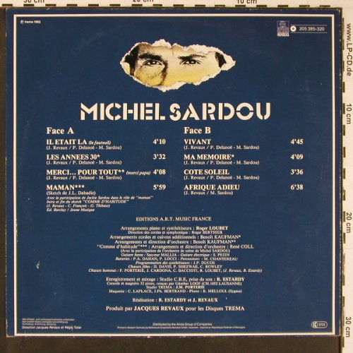 Sardou,Michel: Same, Ariola(205 385-320), D, 1983 - LP - Y632 - 6,00 Euro