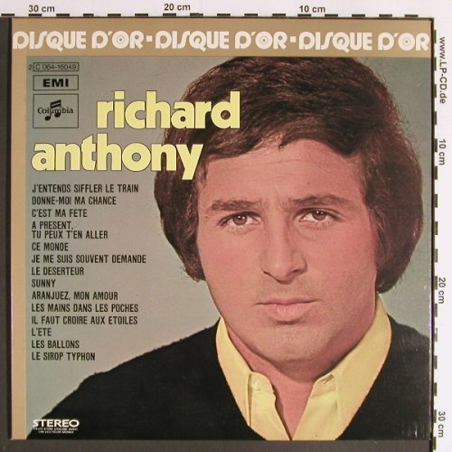 Anthony,Richard: Disque d'Or de , Foc, Columbia(C 064-16049), F, 1972 - LP - Y6368 - 7,50 Euro