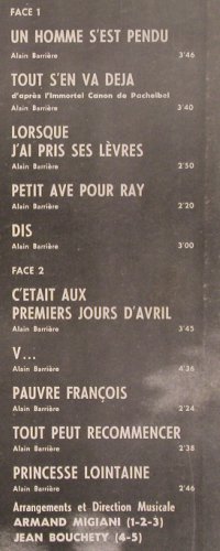 Barriere,Alain: Same, vedettes, Barclay(80 041), F,  - LP - Y9549 - 7,50 Euro